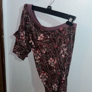 Free People Multicolor Patterned Blouse off the shoulder sleeveless